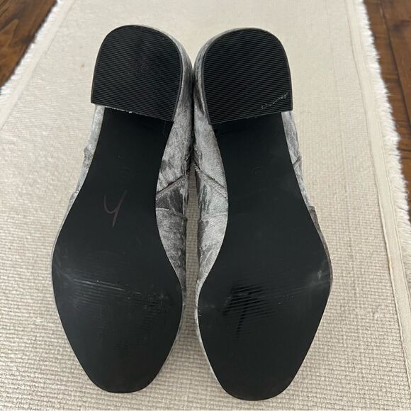 HIPPIE LAUNDRY Stylish Ankle Boots Velvety In Grey Marble Color Size 9 - Picture 8 of 9